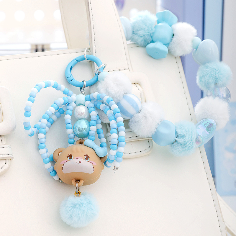 MIKKO暖かいぬいぐるみブラインドボックスビーズチェーンストラップ