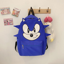 简约大容量学生书包刺猬鼠双肩包情侣背包原创包包