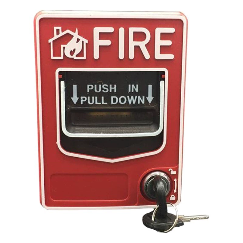 Многопроводная Кнопка ручной сигнализации SB116 подключена к многопроводному контроллеру пожарной сигнализации.