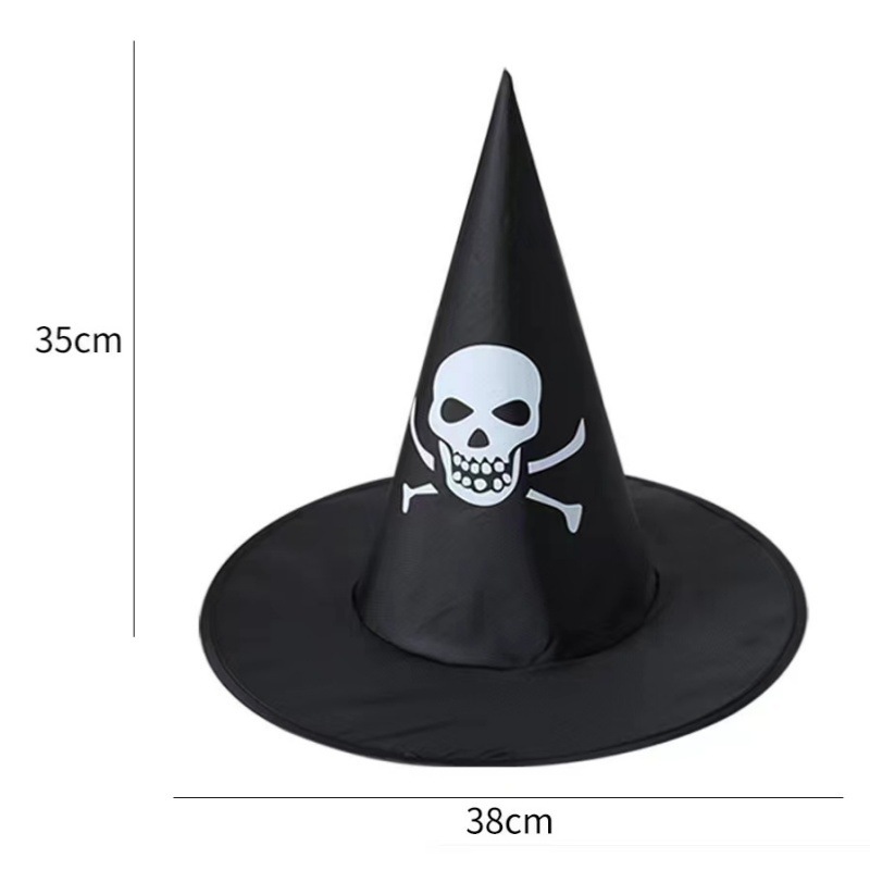 Sombrero de bruja de Halloween transfronterizo Sombrero de bruja de poliestireno Sombrero de bruja Sombrero de brujo negro Harry Potter