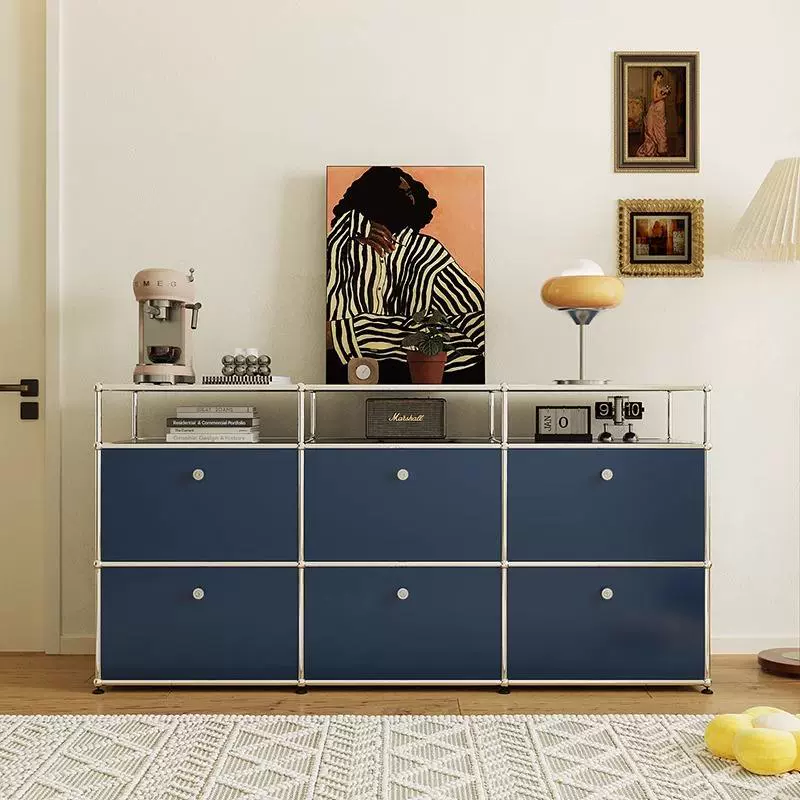 中古USM模块柜不锈钢餐边柜ins现代简约电视柜置物斗柜书柜玄关柜