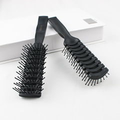 Salon-specific plastic comb with nine rows of big backcombs for men's styling combs, oil head, fluffy curls, massage hair comb 
