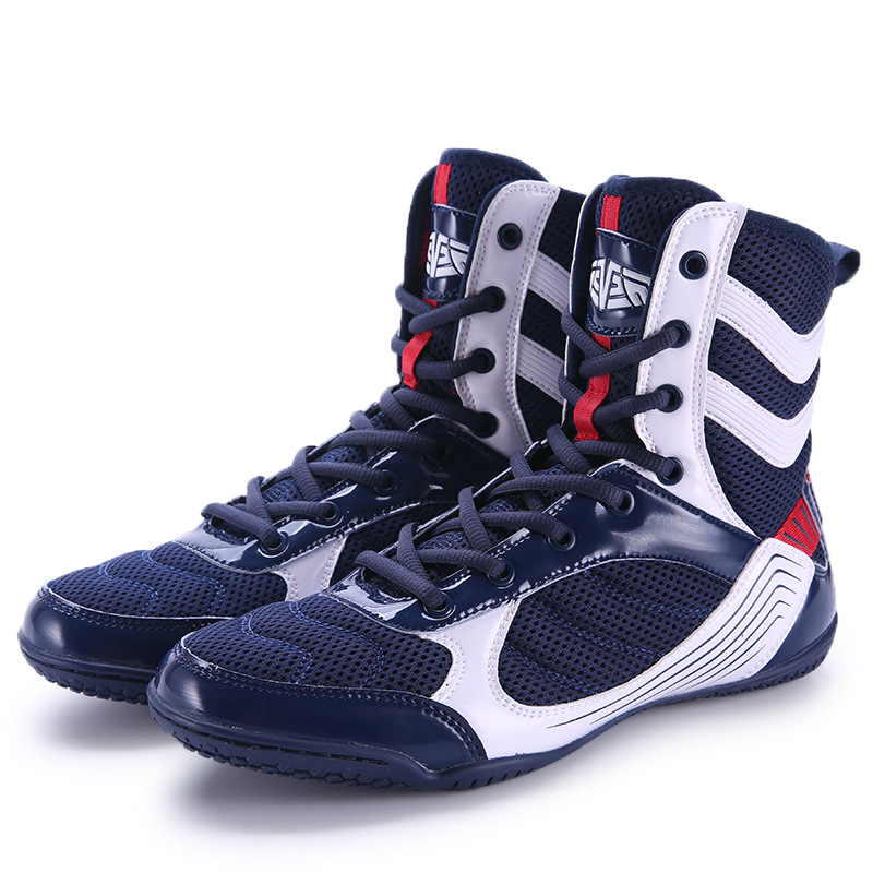 Zapatos de boxeo para hombres y mujeres de alto rendimiento antideslizantes, transpirables y resistentes al desgaste, adecuados para entrenamiento integral de lucha libre, sanda, etc.