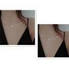 Brand necklace, universal small chain for key bag , does not fade, simple and elegant design, internet celebrity