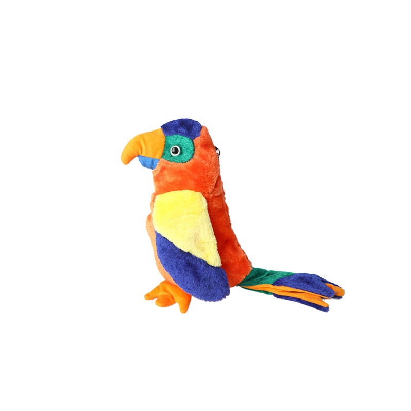 Cubierta de poste de golf de animales transfronterizos de loro, cubierta de poste de madera gruesa, cubierta protectora de cabeza de poste lindo de dibujos animados, fábrica al por mayor