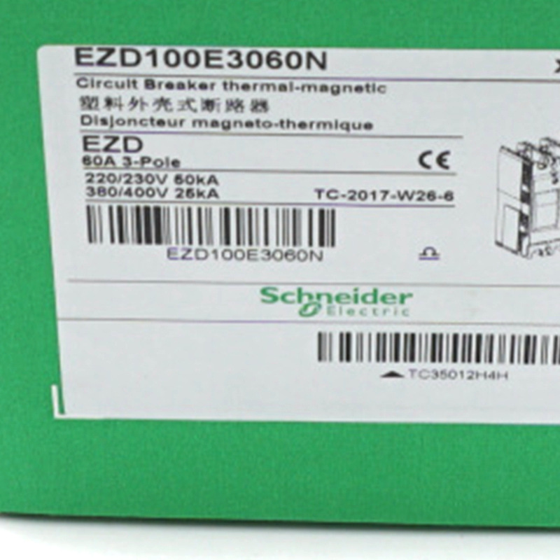 EZD100E3060N塑壳断路器EZD100E TM60D 3P3D塑壳断路器