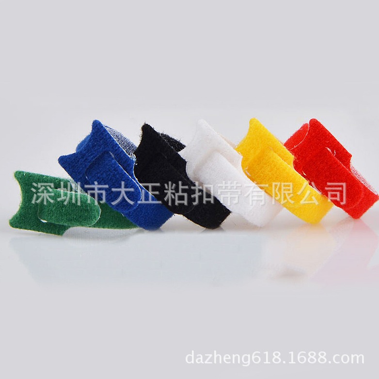 Shooting hook tie strap Velcro tie strap color nylon buckle back-to-back double-sided cable strap