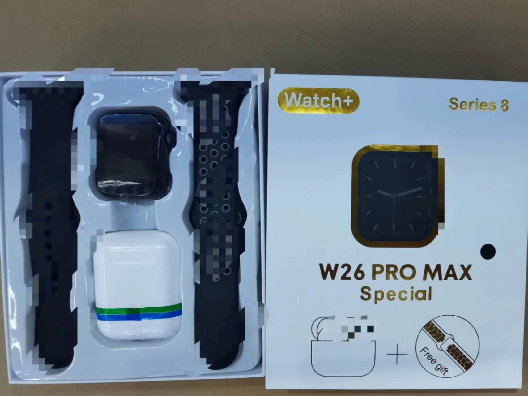 Смарт‑часы W26Pro Max Ultra S8, с Bluetooth‑гарнитурой, спортивные функции, сменные ремешки