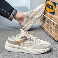 Men's Summer 2024 New Style Versatile Casual Slip-on Loafers with Thick Soles, Youth Breathable Mesh Shoes