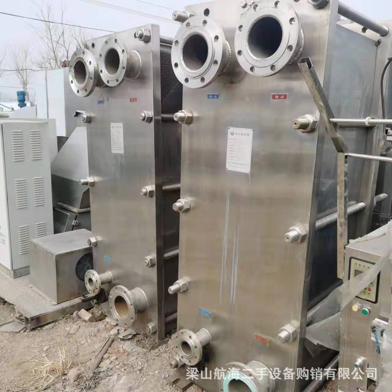 二手板式换热器304不锈钢可拆板换余热回收换热器冷却高效散热器