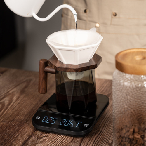 Ye Coffee Octagonal Creative Hand-brewed Coffee Glass Tasting Cup Sharing Pot Fair Cup Coffee Cup Set