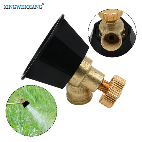 Garden atomizing agricultural sprinkler head, adjustable alloy black cyclone sprinkler head, greenhouse fruit and vegetable agricultural pesticide sprinkler head