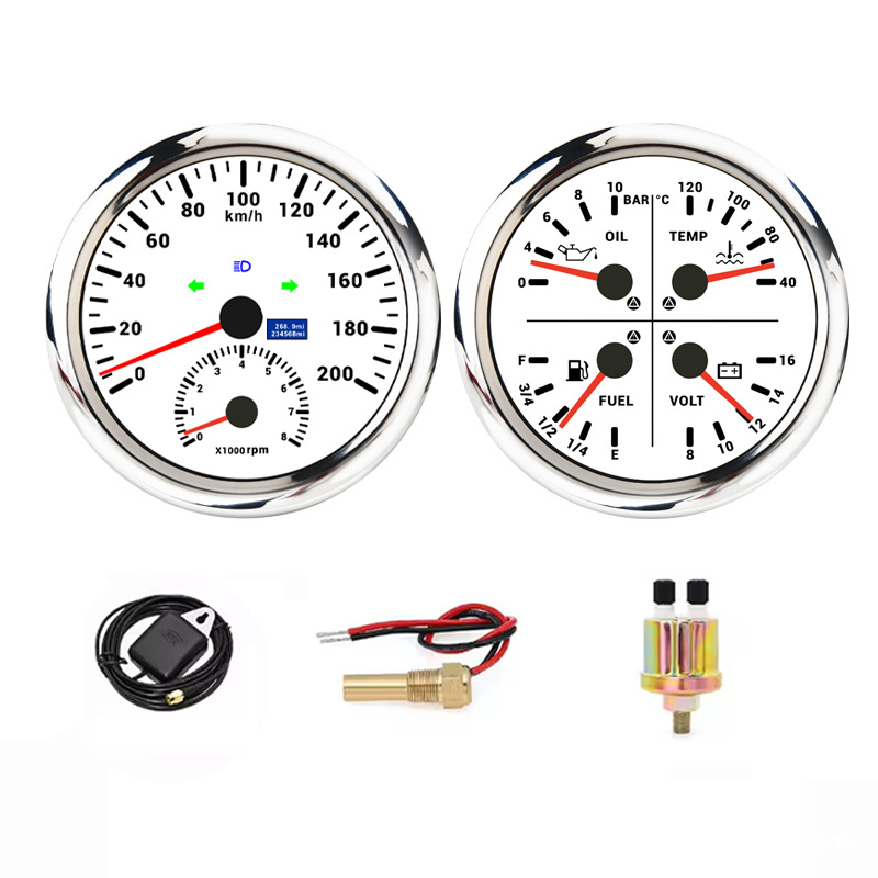110mm universal motorcycle speedometer, GPS speedometer, and multi-function instrument with tachometer, 12V/24V