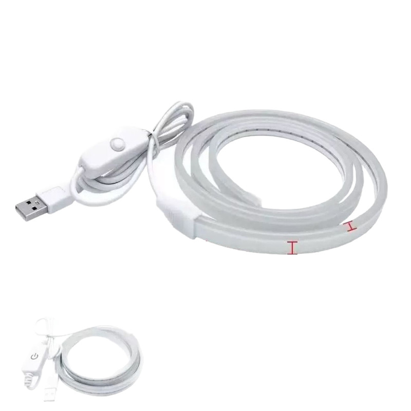 低電圧 5V タッチスイッチフレキシブルネオンライト USB スポットレス防水シリコンミラーフレームスタイリングライトストリップ|undefined