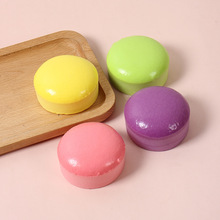 小号PU慢回弹仿真黏黏面包模型马卡龙色系仿真粘粘吐司发糕捏捏乐