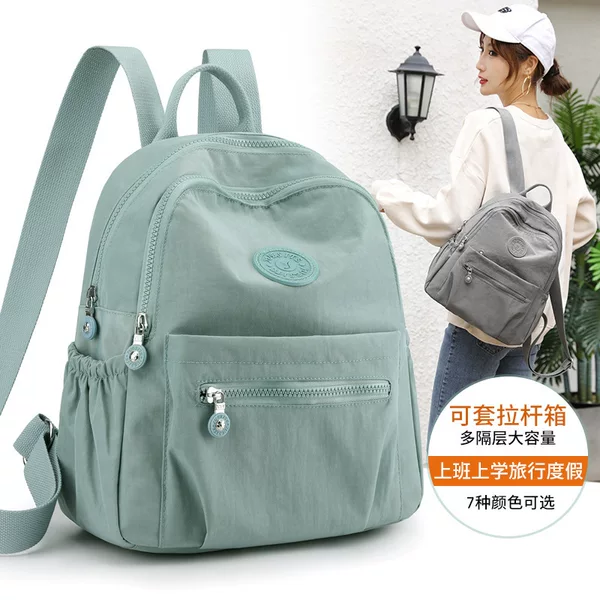 Manufacturer Backpack Women's Large Capacity Simple Versatile Backpack Bags Women's Fashion Lightweight Travel Bag Wholesale Women