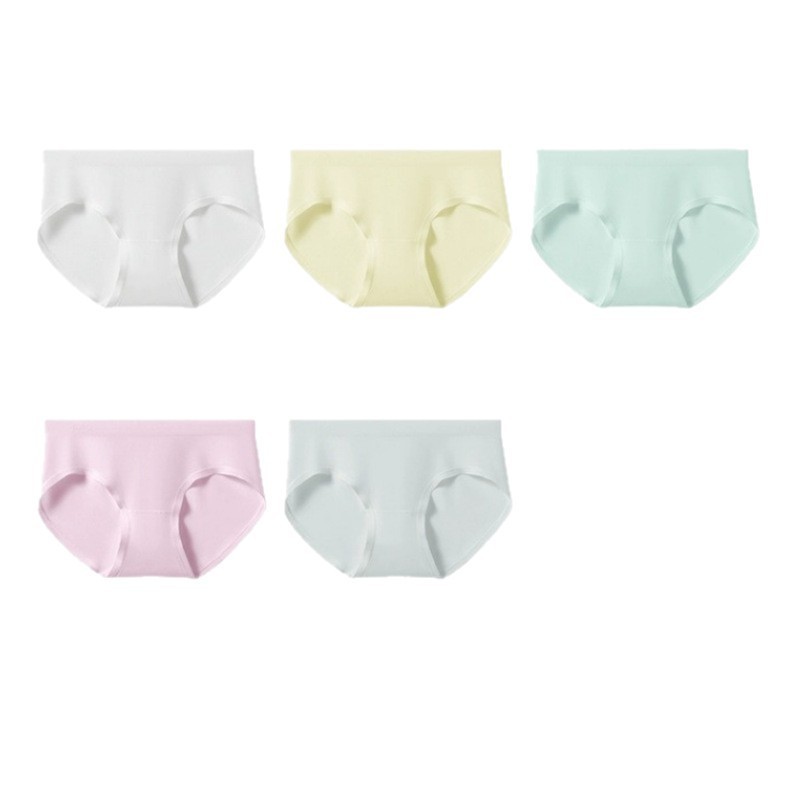女性用60Sモーダル下着3～4枚、マルベリーシルク抗菌クロッチ、柔らかく快適、シームレスなシームレスワンピースブリーフ|undefined