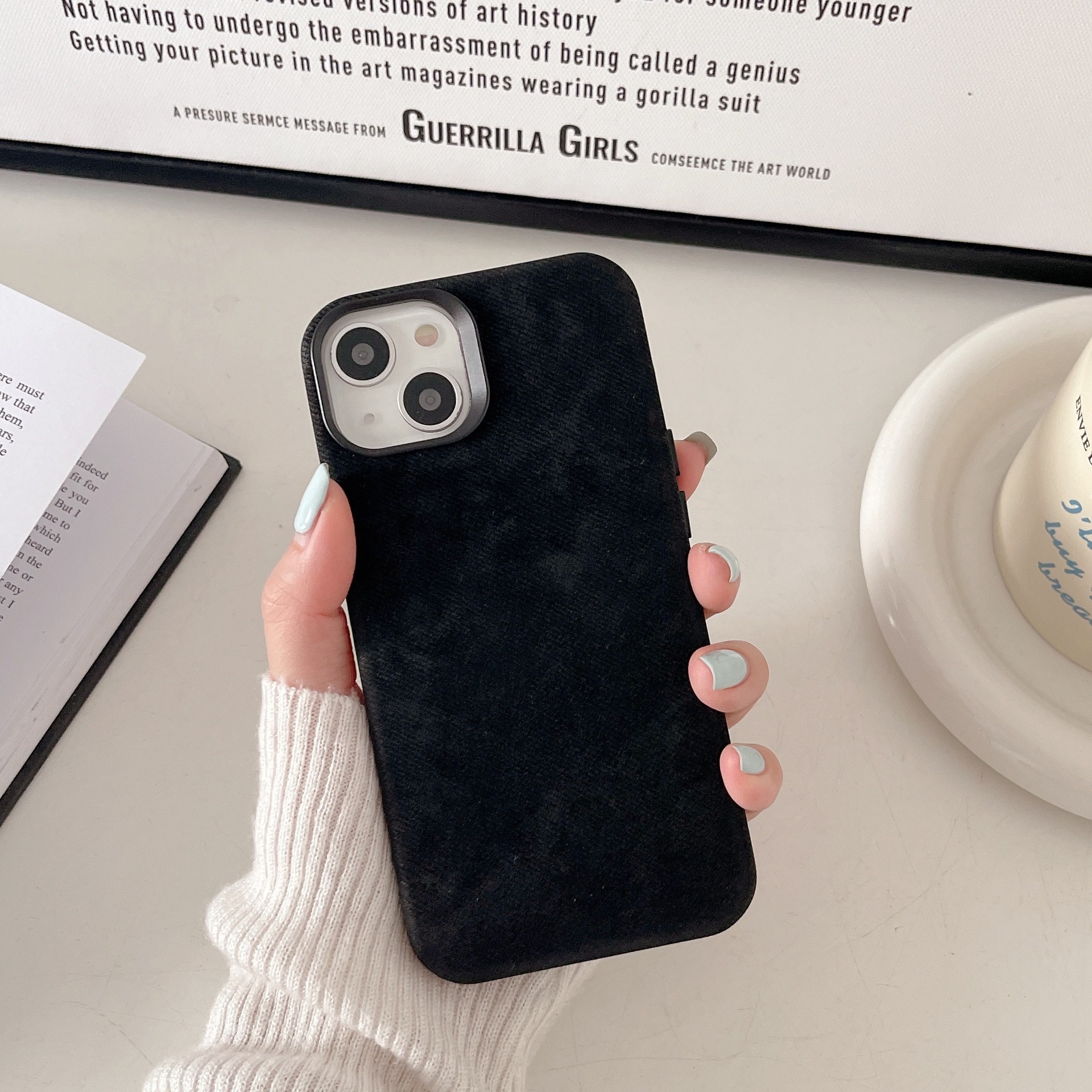 Magnetische Flanell Handyhülle Für Iphone 17 Pro Max Schutzhülle_voghion.com