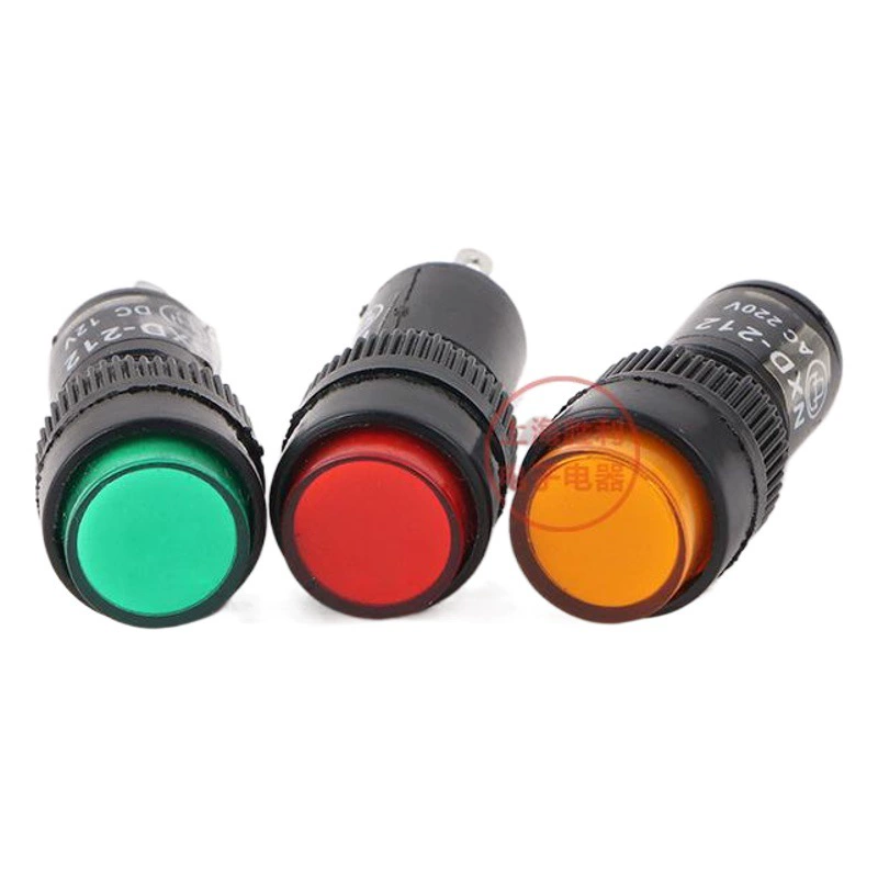 NXD-212 Открывание индикатора сигнальной лампы 12 мм красный Зеленый напряжение 24 В 220 В