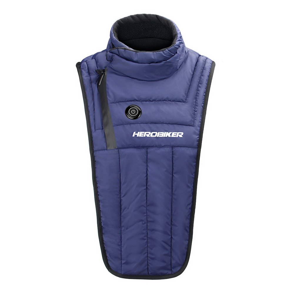 chaleco de calentamiento eléctrico de cuello de motocicleta multifuncional portátil de protección de hombros sin mangas de protección de pecho chaleco de cuello de protección de cuello