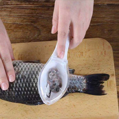 Cross-border manual fish scale removal tool, magic fish scale scraper with cover, kitchen fish scale scraper, home fish scale remover