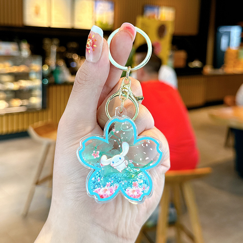 블루 사쿠라 시나몬 독/열쇠고리 y