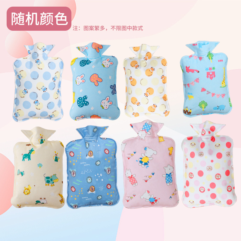 Le Xue er bolsa de agua caliente inyección de agua hogar a prueba de explosión franela peritoneal PVC gran capacidad de riego de tela de plástico mano caliente al por mayor