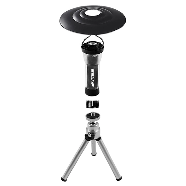 Black lampshade for camping, tubing