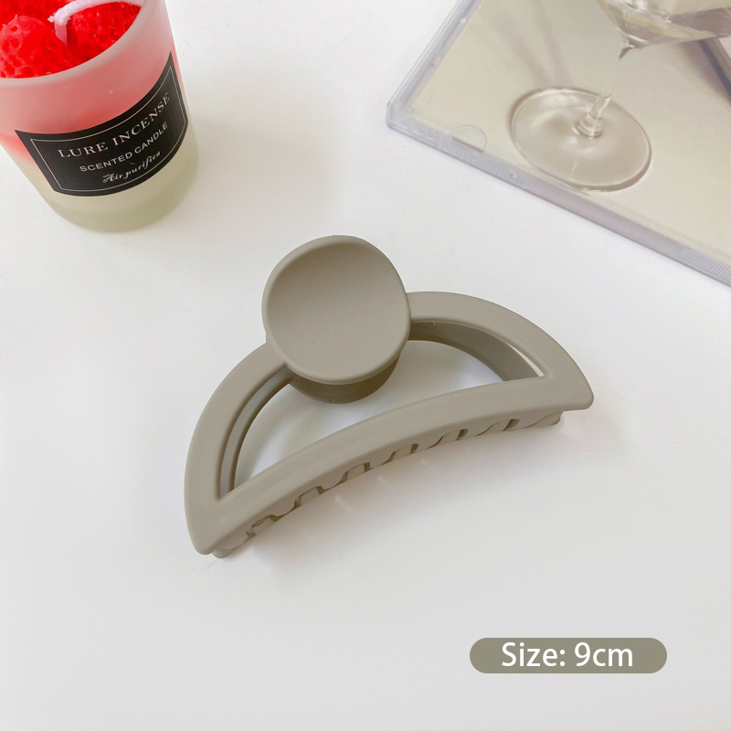 Pinza de pelo acrílica grande para mujer, estilo elegante, pinza de tiburón versátil para cabello abundante