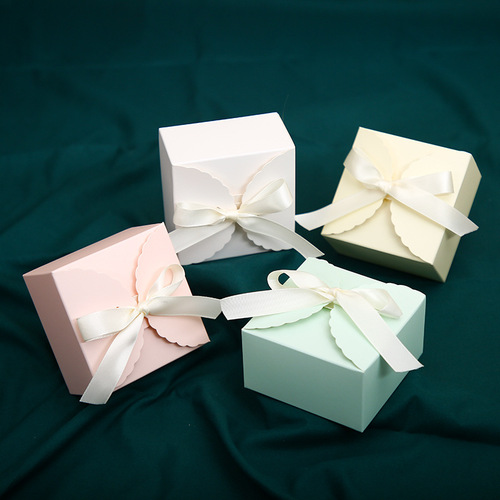 Simple handmade soap packaging box, baking biscuit packaging box, candy gift jewelry gift box, small paper box can be customized