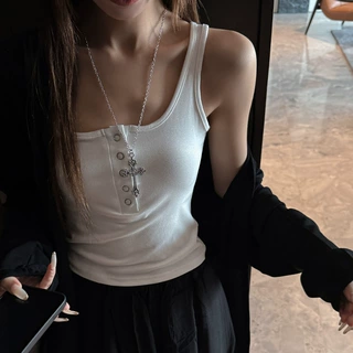 工厂方领吊带背心女夏季内搭无袖遮副乳打底外穿修身显瘦百搭上衣