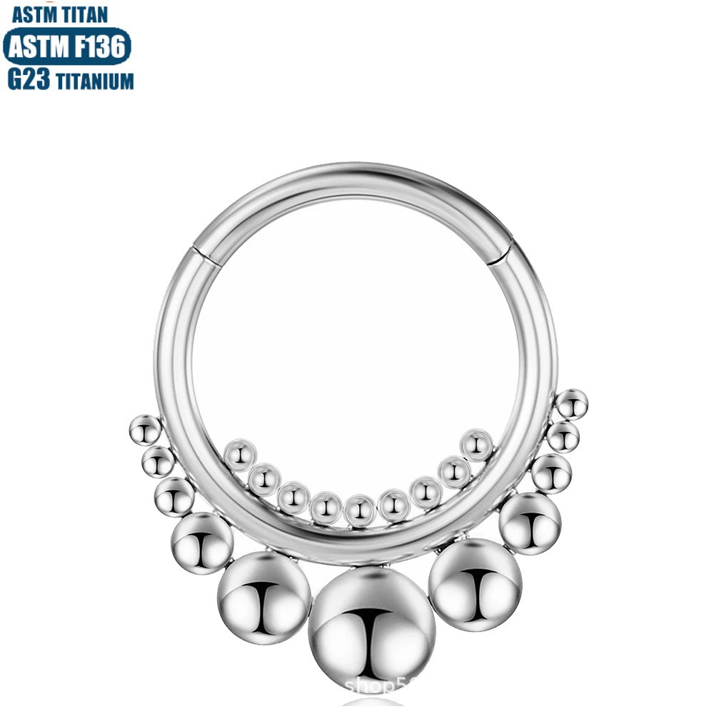 Pointed titanium steel lip stud product view