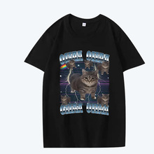 Funny Viral Oia Cat Meme Graphic T Shirt men women Oversized