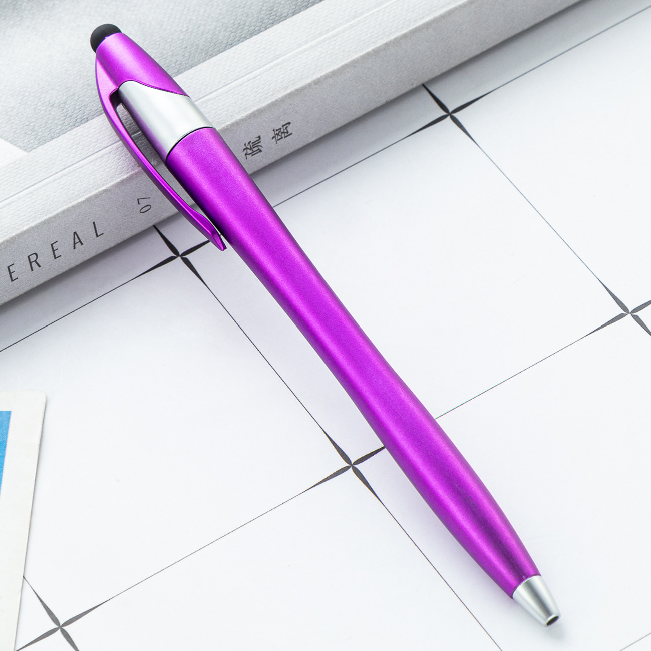 Fabricante mayorista bolígrafo de plástico imprimible logotipo capacitivo de escritura a mano bolígrafo publicitario regalos bolígrafo promocional