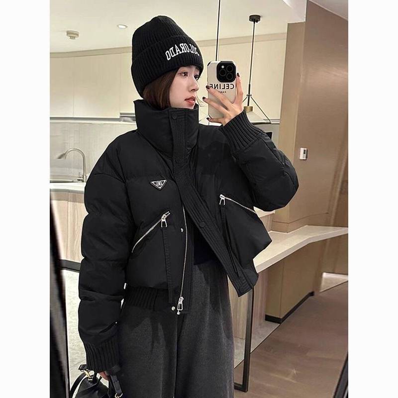 羽绒棉服女冬季2025年新款设计感小个子宽松加厚保暖立领棉衣外套|undefined