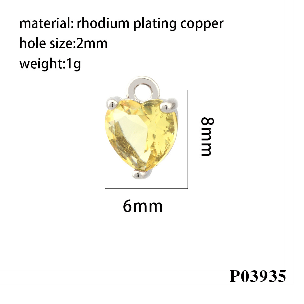 2g Weight Pendant Jewelry Making Type 18K Gold Plated Plating Material DIY Jewelry Accessories Classification 1 Piece Quantity Copper Material Heart Shape Pattern All Seasons Season Simple Style Style 1 Piece Copper 18K Gold Plated Heart Shape Pendant 14