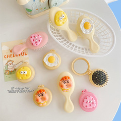 Cartoon Cheese Egg Yolk Comb Mini Small Air Bag Comb Female Student Dormitory Cute Air Cushion Comb Portable Massage Comb