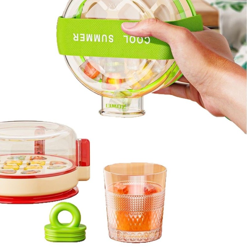 プレス式製氷皿、食品グレードのシリコーン製氷皿、冷蔵庫用氷保存製氷ボックス、ケトル、自家製冷凍製氷皿|undefined