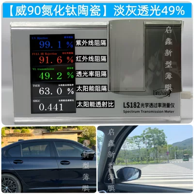 transparent film for vans and — Automotive Film - side-rear-fender-50cm-2m-wei90-nitride-titanium-ceramiclight-gray-49-light-transmittance