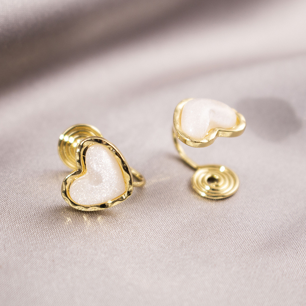 Lujo ligero, incienso pequeño, placa de incienso para mosquitos, pinzas para las orejas, pendientes de nicho para mujeres sin orejas perforadas, pendientes simples, compactas y versátiles de Yiwu al por mayor