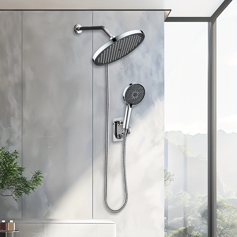 Pressurized energy-saving large panel shower head, shower water heater, bath faucet, bathroom rain shower, hand-held pressurized lotus Specification drawing