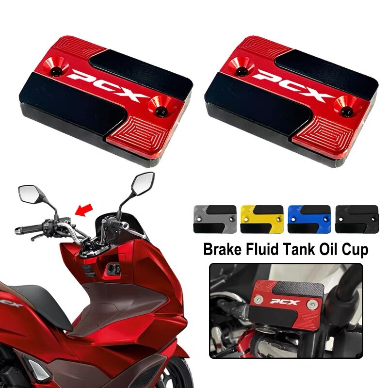 Suitable for Honda Pcx Motorcycle Modified Aluminum Alloy Oil Cup Cover Husky Brake Pump Cover Oil Tank Cover Suitable for Honda Pcx Motorcycle Modified Aluminum Alloy Oil Cup Cover Husky Brake Pump Cover Oil Tank Cover