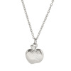 Apple, fashionable fruit necklace stainless steel, pendant, simple and elegant design, European style