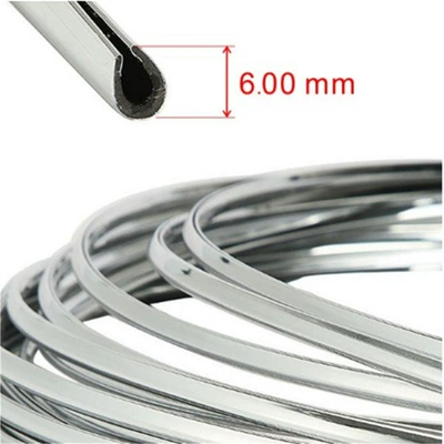 Şüşə kənarı xromları/moldingləri, outlet decorative strip U-shaped door