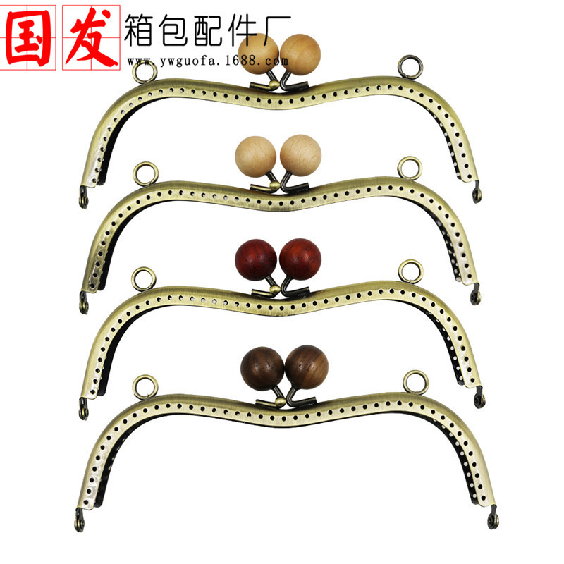 19cm M-shaped brillante madera oro 20mm tronco de madera maciza estilo japonés perlas de caramelo 4 colores opcionales cabeza de caramelo