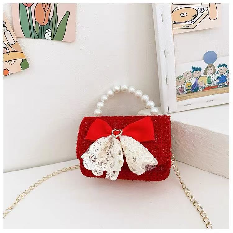 2024 niños Año Nuevo bolso de Año Nuevo niñas bolso de Año Nuevo rojo princesa Aisha bolso de mano de horno oblicuo mochila de niñas