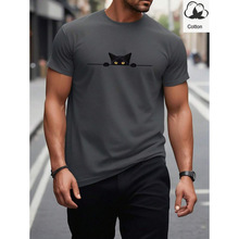 E 66710 Print Crew Neck Unisex Tees ӡ��Բ����Ů����羳