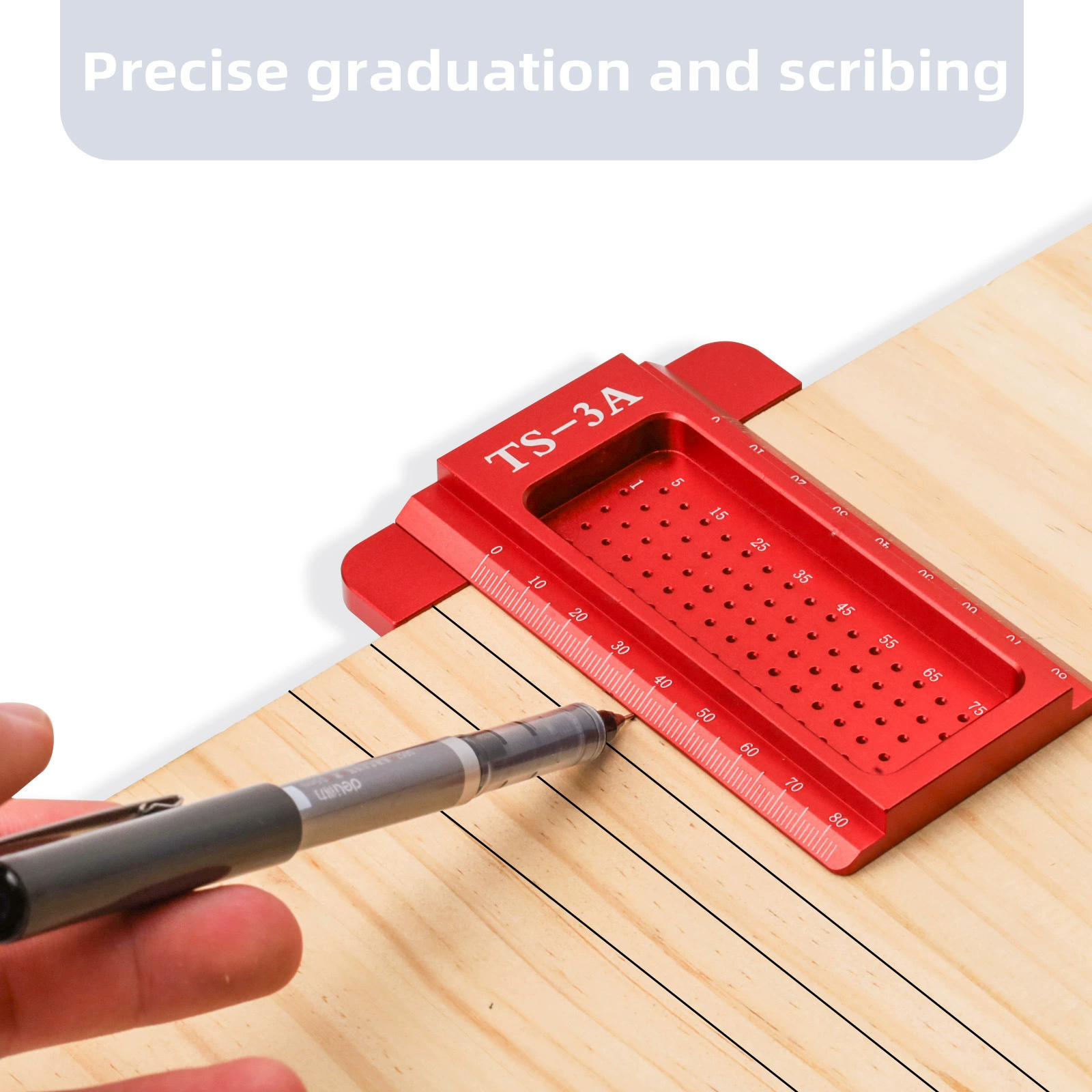 TS-3 столярная весовая линейка с отверстием английская линейка с отверстием из алюминиевого сплава