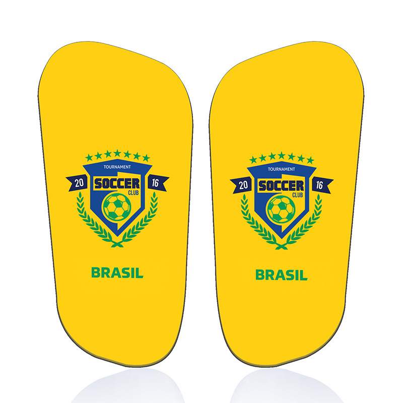 Tablero de piernas de fútbol de transferencia de sublimación 3D 2022 tema de la Copa del Mundo para adultos y niños equipo de protección de fútbol para personalizar