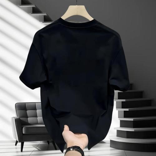 Heavyweight pure cotton short-sleeve T-shirt casual fashion men's and women's summer Instagram white match crew neck top trendy versatile men's half-sleeve